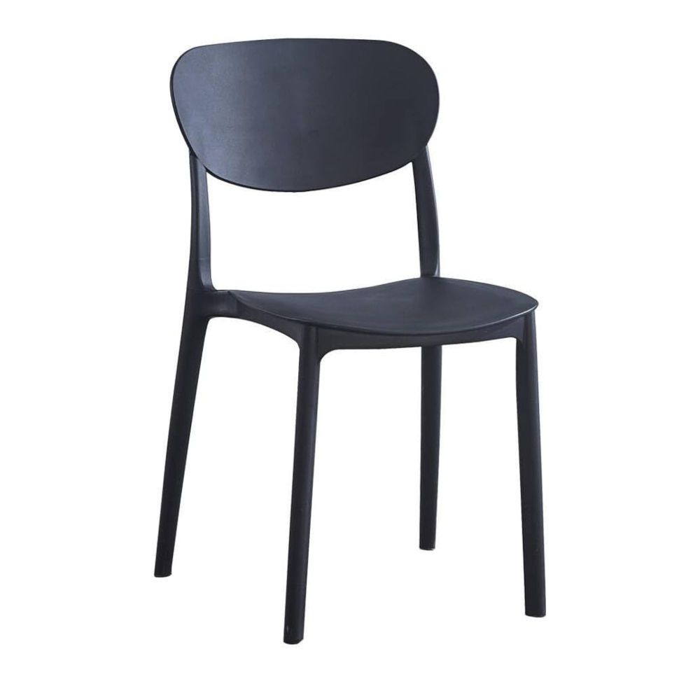 Conjunto Mesa y Sillas Comedor/Cocina: Mesa madera y Patas Metálicas En Negro (76x100x70 Cm) + 5 Sillas (80x40x55 Cm)