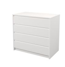 Cómoda Cajonera 4 cajones acabado en blanco. 74cm(alto) 80cm(ancho) 45cm(fondo)